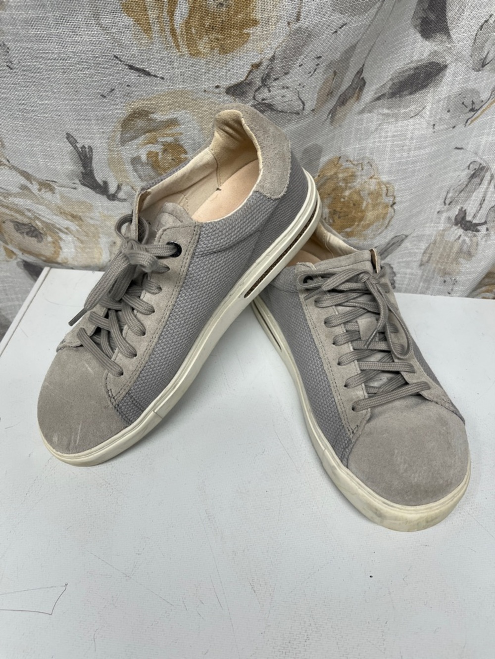 Birkenstock Light Gray Lace-Up Sneakers